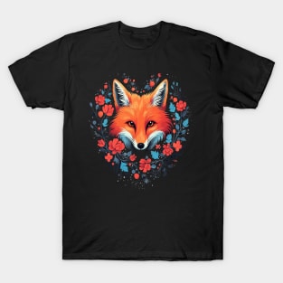 Red Fox Valentine Day T-Shirt